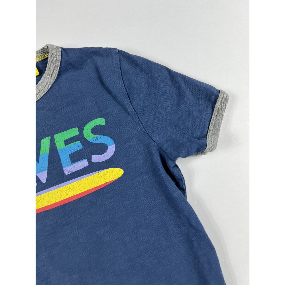 Mini Boden Waves Ringer Graphic Tee 7-8 - Picture 7 of 8
